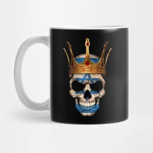 Israeli Flag Skull with Crown Mug